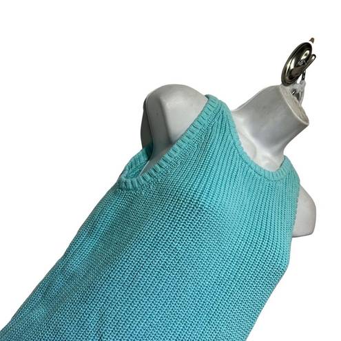 525 America  Womens Size S Blue Knit Sleeveless Sweater Vest