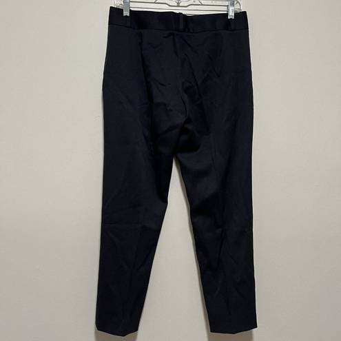 The Row  Navy Blue Straight Leg Trouser Pants