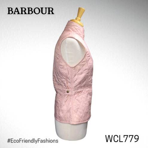 Barbour  Summer Liddesdale Quilted Gilet in Carnation Pink Size 4