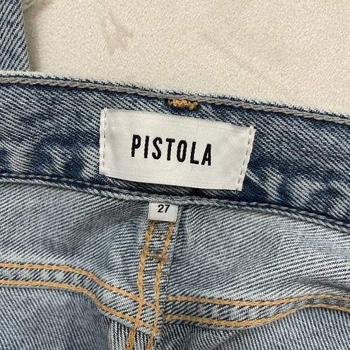 Pistola NWT  Cassie Super High Rise Straight Crop Distressed Baja Size 27