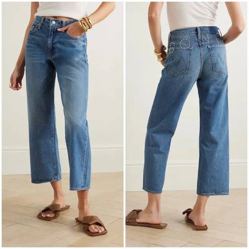 💕MOTHER x BOWIE💕 The Rambler Zip Ankle Jeans ~ Under Pressure 33 NWT