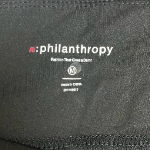 n:philanthropy  Women Medium Karlie Leggings Black Skinny Leg Pull On Stretch NWT