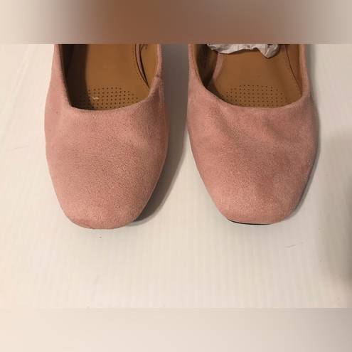 Comfort view sling back casual shoes faux suede pink women size 8