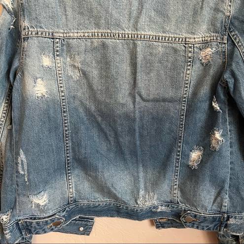 BP Super Distressed Soft Denim Trucker Jacket