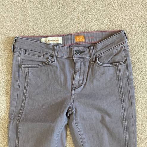 Pilcro and the Letterpress Anthropologie  stet grey skinny jeans in size 25