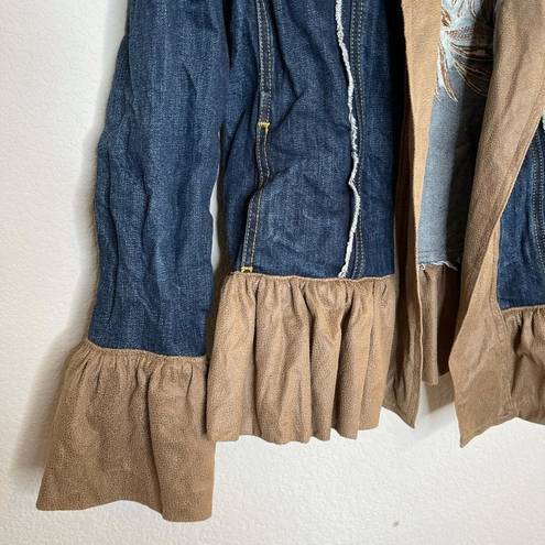 Fiorucci Rare  denim suede Y2k jacket