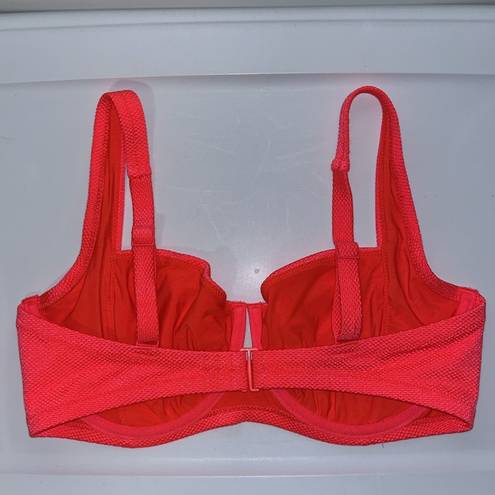 Aerie  Shine Pique SET Underwire Bikini Top 36DD & Twist Front Brief L Large