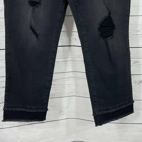 INC  SZ 8/29 Ankle Jeans Delancey Straight Leg High-Rise Distressed Galaxy Wash