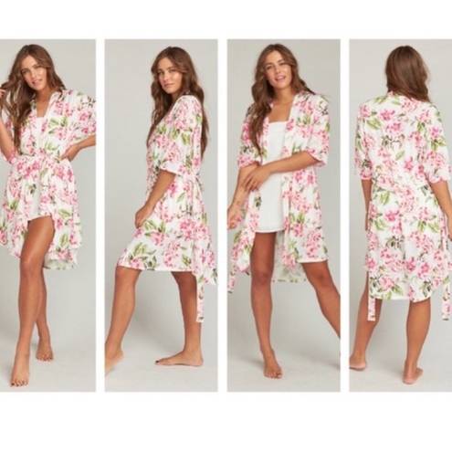 Show Me Your Mumu Show Me Your Mumy Pink Floral Light Robe One Size