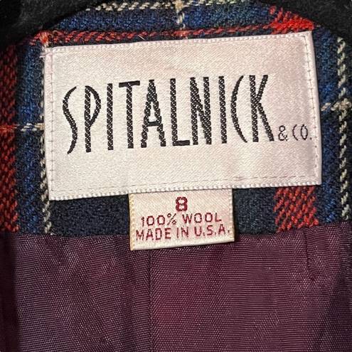 Krass&co Vintage Spitalnick and . plaid wool blazer women 8 classic academia preppy USA