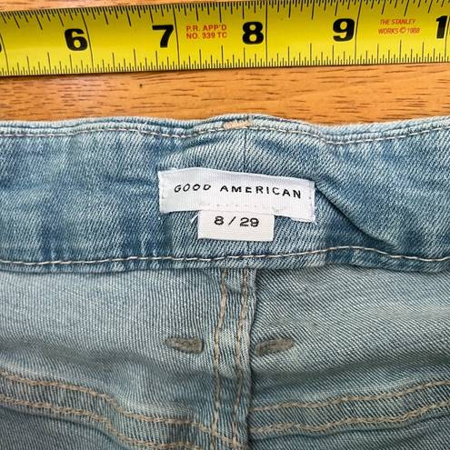 Good American  Always Fits Good Classic Bootcut Jeans Indigo Light Wash, Size 29