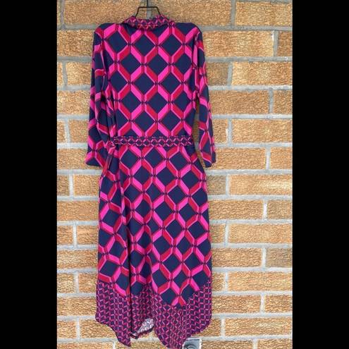 Monsoon  Gabby Geo Print Shirt Dress size 8