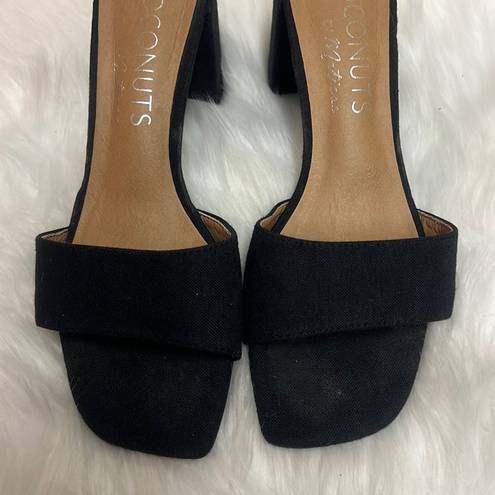 Coconuts by Matisse Matisse Black Lanai Slide Heel - Size 7 BIN 16