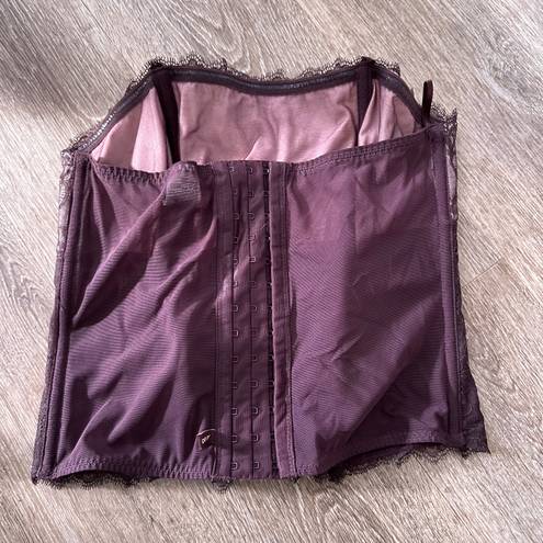 DKNY Purple Lace Corset Top