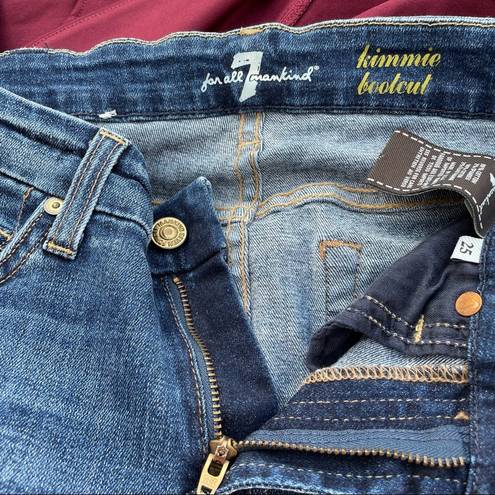 7 For All Mankind 7FAM  Womens Jeans Kimmie Bootcut Blue Denim 25