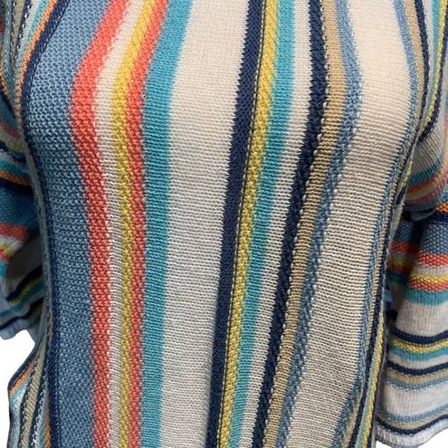 CHAPS  women's size small colorful oversized knit sweater, 3/4 sleeve