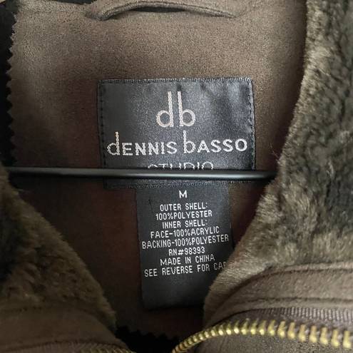 Dennis Basso  Vintage Brown Shearling Winter Coat Size Medium