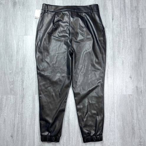 Bar III Bar lll Black Leather Pants 14