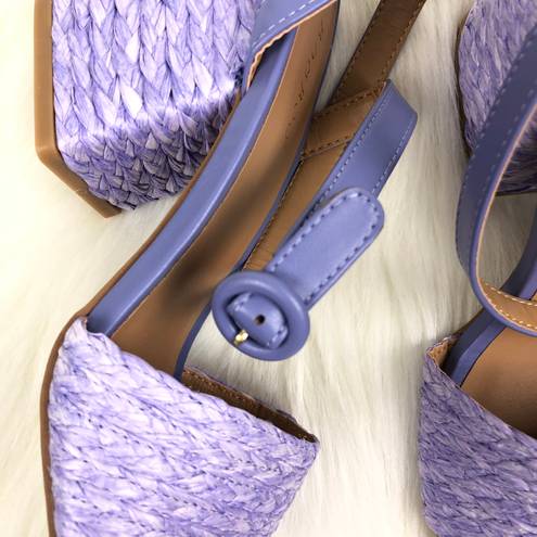 Bamboo NEW  | Braided Heel Maddy Sandals - LAVENDER