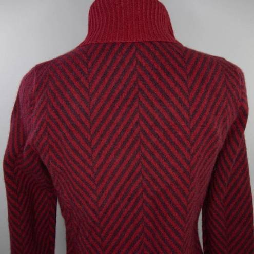 Lands'End MWOT  women's cashmere red turtleneck sweater, size XS