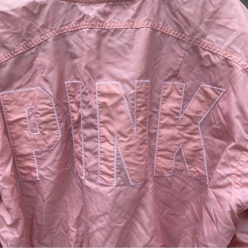 PINK - Victoria's Secret Victoria's Secret PINK pink bomber varsity jacket