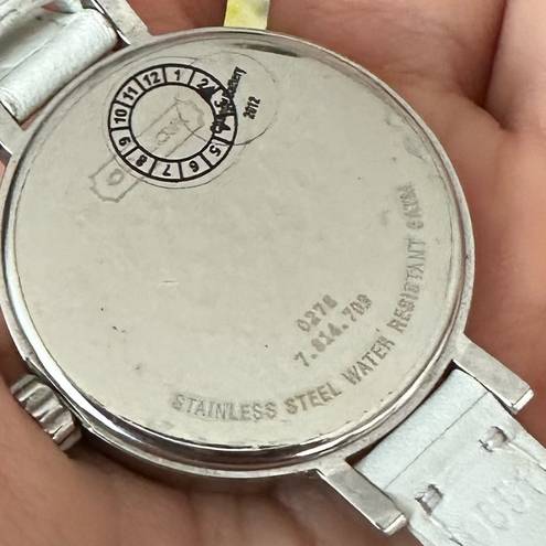 Coach  Swiss watch logo pastel white genuine leather strap water resistant‌‌‌