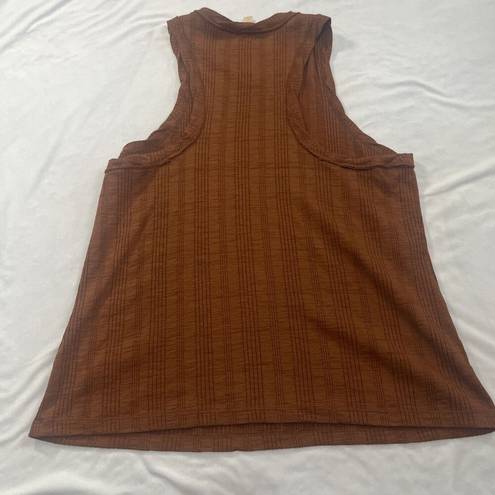 Pilcro Sz XL  Ribbed Tank In Bourbon Anthropologie