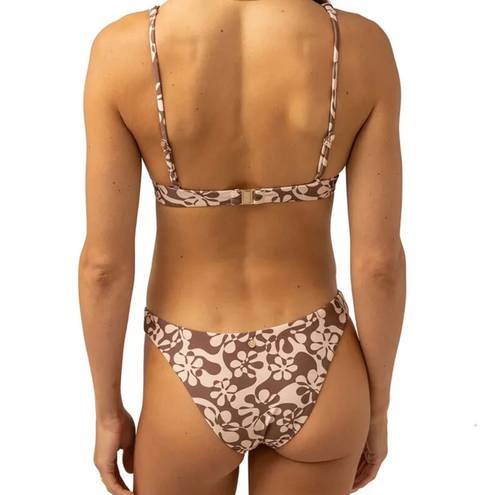 Rhythm NWT  Drifter Floral Bikini 2pc swim set free people revolve chocolate