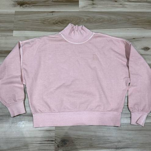 The North Face  Garment Dye Mock Neck Pullover Evening Sand Pink Women’s Small