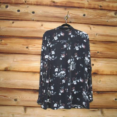 L'Academie  X Revolve Floral Silk Oversize Blouse Top