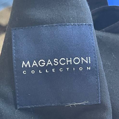 Magaschoni  | Black Balloon Sleeve Full Zip Blazer Jacket Sz S
