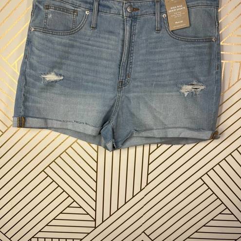 Madewell  High-Rise Denim Shorts in Light Wash Blue Size US 33