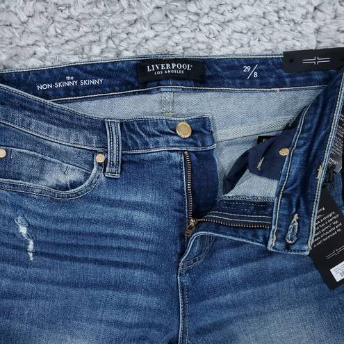 Liverpool  Non-Skinny Skinny Jeans Size 8 29 Medium Wash Blue Slim Stretch