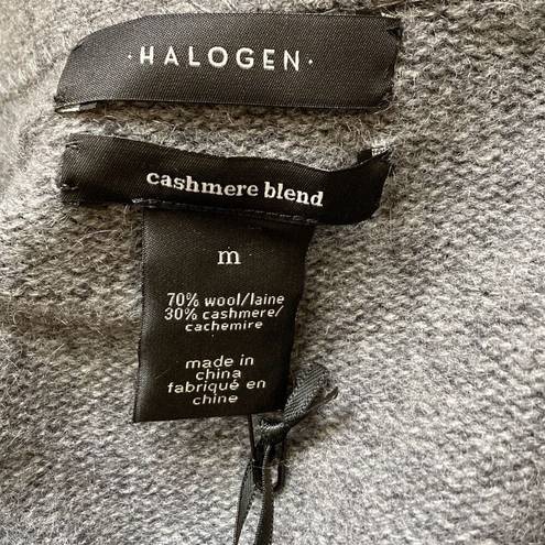 Halogen  Dark Grey Cashmere Blend Duster / Sweater Coat Size Medium