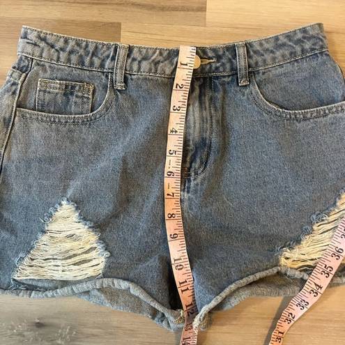 Kittenish  M Distressed Denim Shorts