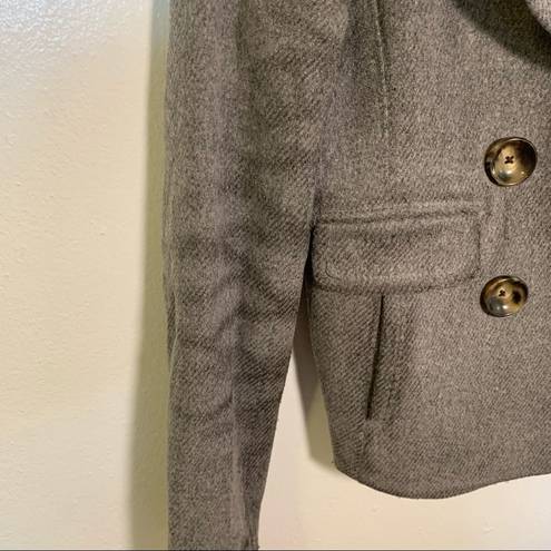 Banana Republic  Double Breasted Peacoat Gray