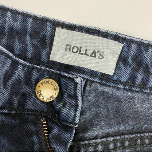 Rolla's Rolla’s Genie Super High Rise 80’s Balloon Leg Jeans: Shadow Black Darkest Blue