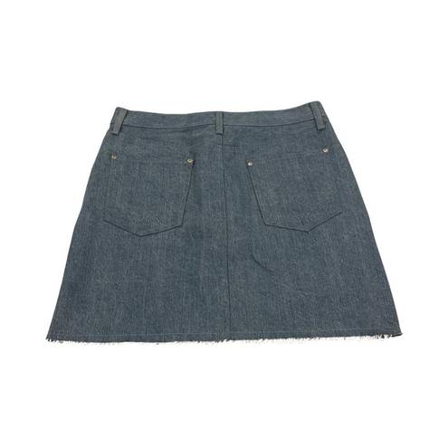 Rag and Bone  Two Tone Denim Jean Mini Skirt