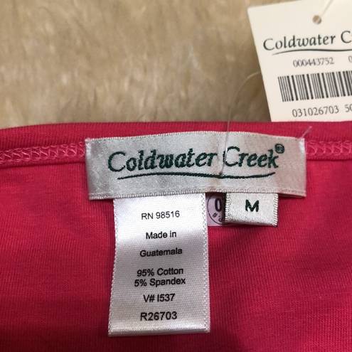 Coldwater Creek Hot pink tank with built in bra size M