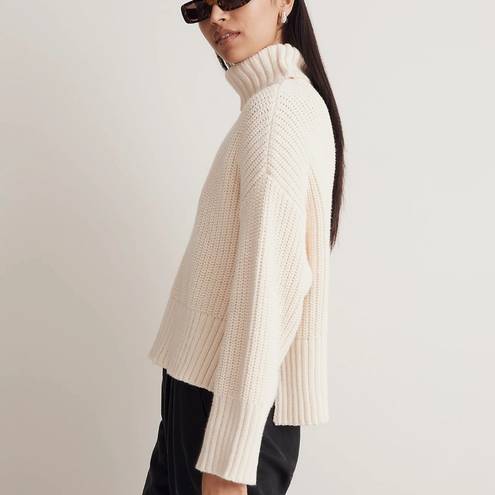 Madewell Wide Rib Turtleneck Knit Sweater Size Small