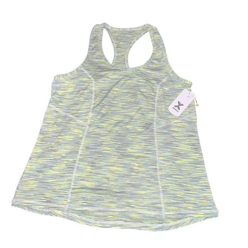 Xersion NWT  white, green, and yellow tank top size Medium