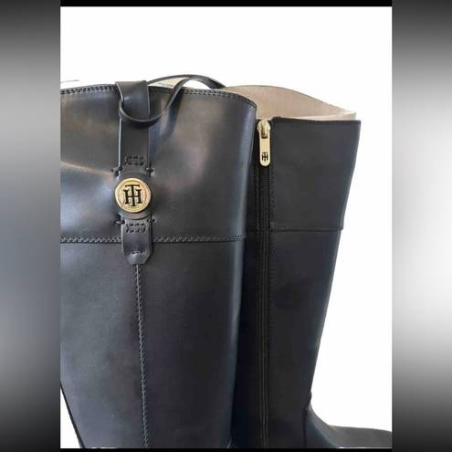 Tommy Hilfiger New  Shano Riding Equestrian black leather Boots sz 7