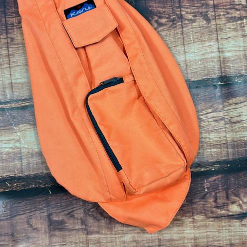 KAVU  Original Backpack Sling Pack Orange Rope Bag