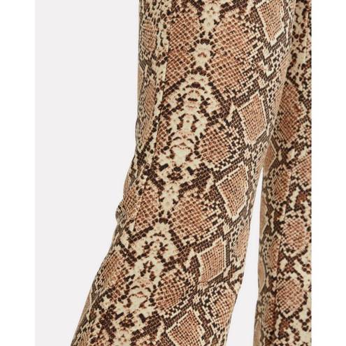 ANINE BING 💕💕 Cigarette Python Trousers ~ Split Cuff Snakeskin Print XS NWT