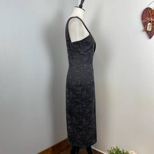 Hunter Bell  Gray Chastain Crossover Midi Pencil Dress Size 4