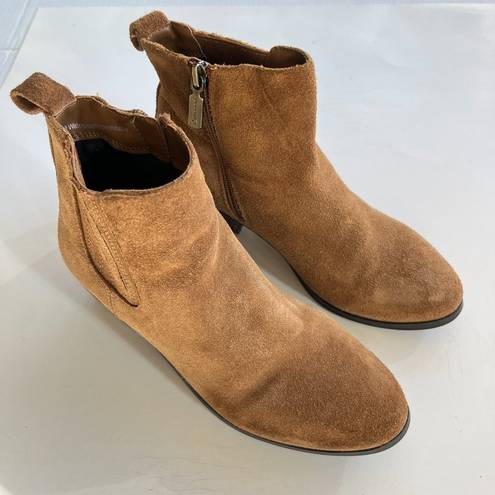 Blondo  Sydney Waterproof Brown Ankle Boots Booties Women’s Size‎ 5.5M Block Heel