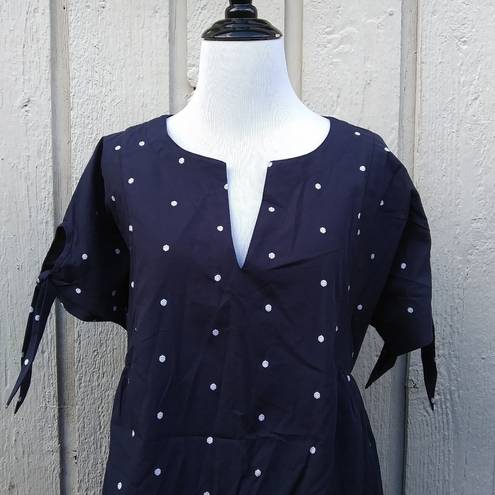 Isabel Maternity embroidered polka dot blouse Size XS