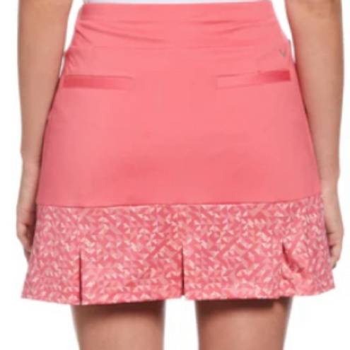 Callaway  17" Shape Shifter Pink Geo Golf Athletic Skort Women’s Size XL