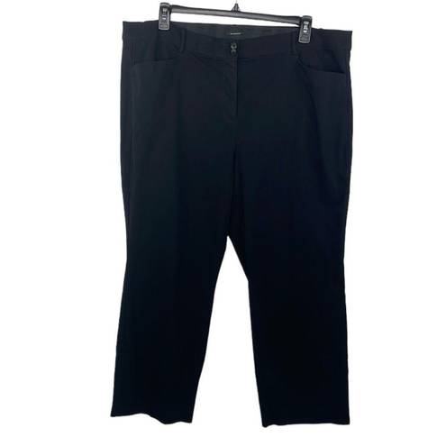 Lane Bryant  Madison trouser Pants Black size 26 Long Black