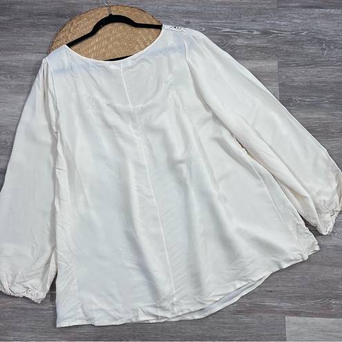 Harper Haptics holly  boutique boho tunic blouse cream